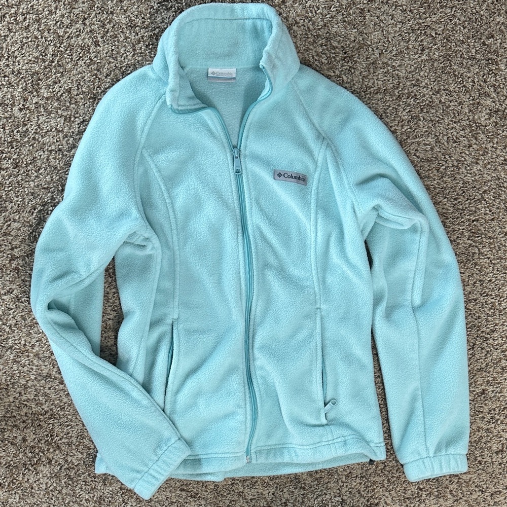 Columbia Women’s Aqua Blue Fleece Jacket